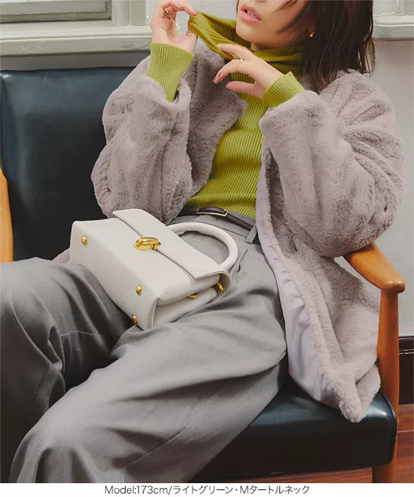 【藤田ニコルさん着用】snidelトップス ライムfreeサイズ 選べる2タイプ×2サイズリブニットトップス [C6821] - レディース