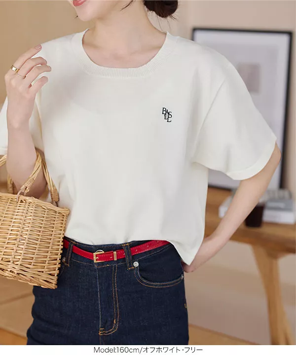 トップス nannn COOL MAX」麻混スキッパー七分シャツ（WEB限定価格 9/17～9/23