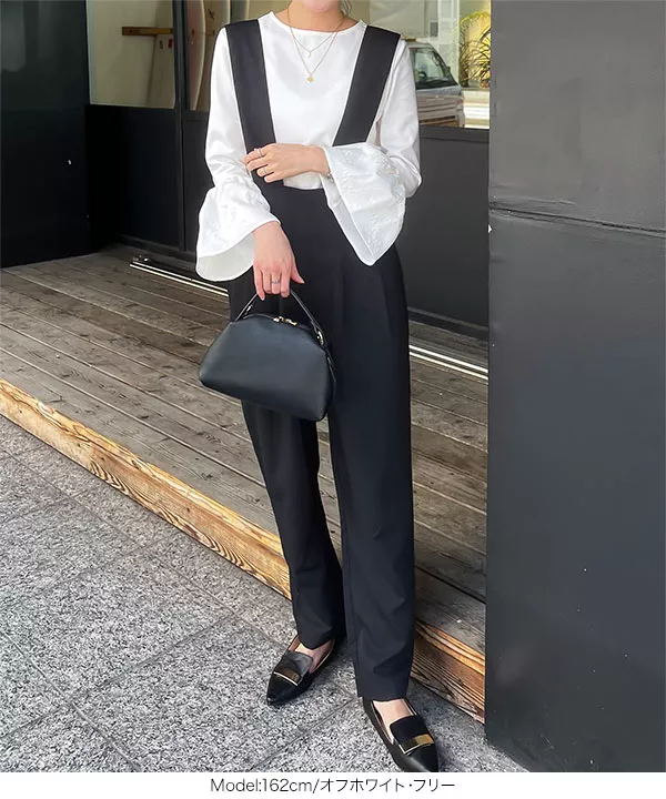 Pachman 黒 オフショルダー フレアトップス オフショルダー