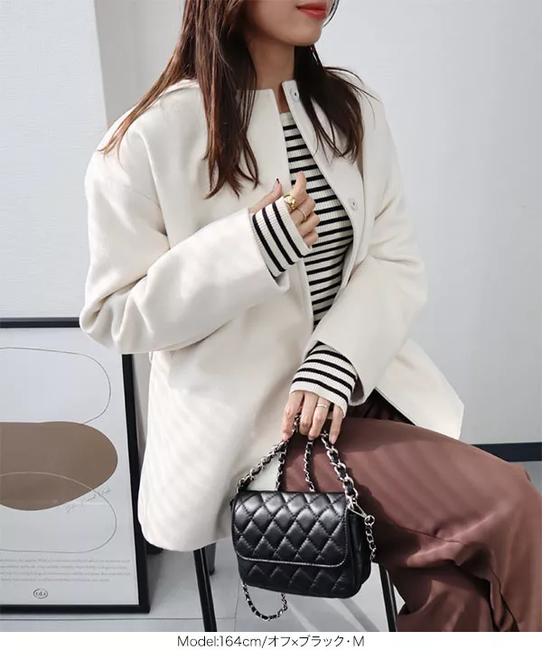 未使用級 日本製〈Black & White〉（L）ビンテージ 旗セーター フィンガーホールニット [C6883] - レディースファッション通販 神戸