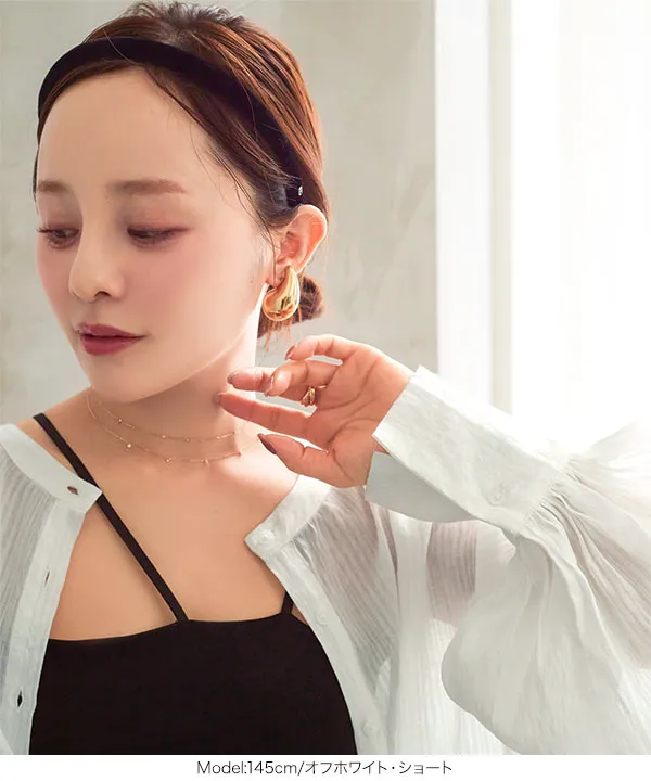 KOBE LETTUCE シャツ ブラウス シアーシャツ 田中亜希子さん