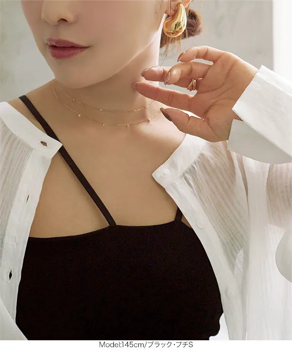 [ 田中亜希子さんコラボ ] カップ付きキャミソール [C6968]