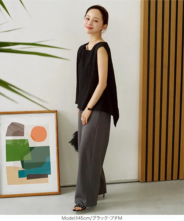 トップス TAASA 田中亜希子さんコラボ ] ワッシャーバックディテールトップス