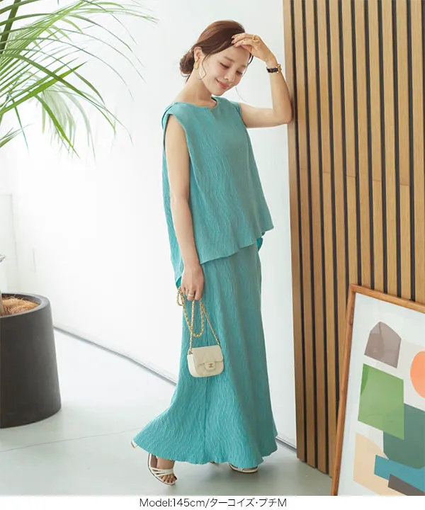 田中亜希子さんコラボ ] ワッシャーバックディテールトップス [C6969