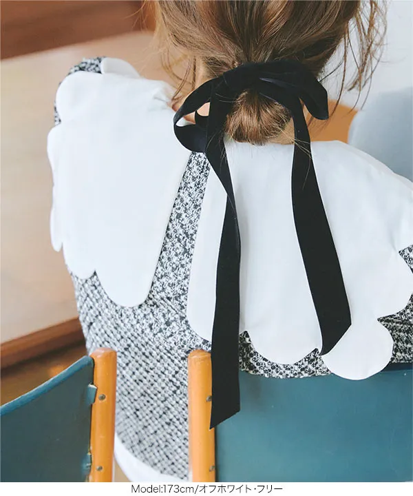 スカラップカラーブラウス [C7032] - レディースファッション通販 神戸