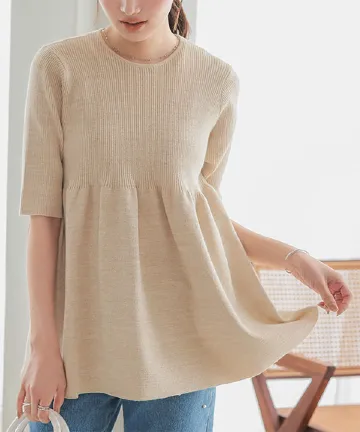 半袖ラメニット [C7053]