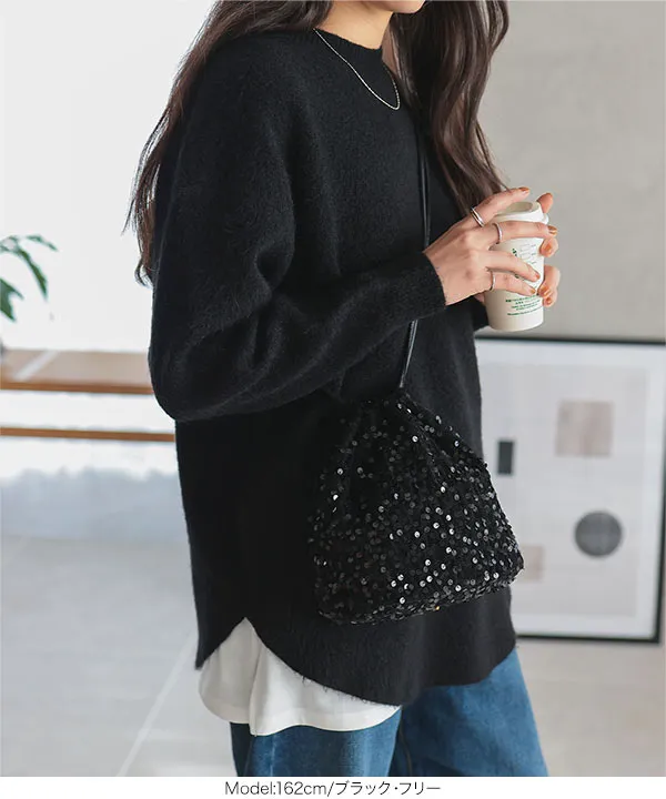 なべ ラウンドヘムゆるニット [C7054] - レディースファッション通販