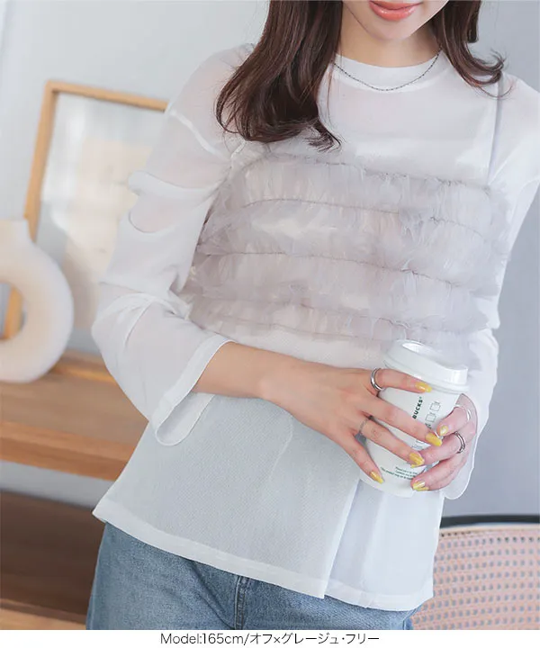 bibiy 半袖チュールTシャツ 新品チュールTシャツ完売 Bibiy MICHAELA TULLE TOPS｜Yahoo