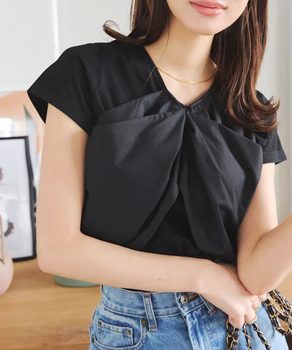 【ことゆみ様】エブール レイヤードトップス ネイビー c7105_i1.jpg