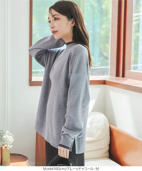 選べる2サイズ アンチピリングスタンドニット [C7135] - レディース