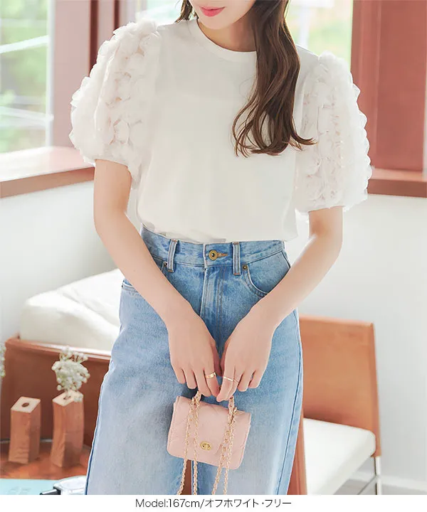 tシャツ バックフラワーレースカットソー「手洗い可能」 レディース 楽天市場】カットソー メッシュ風レース レース フラワー