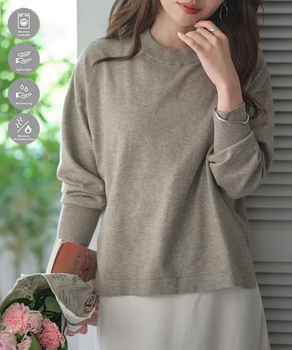 M L XL 選べるネック ] メルティベーシックニット [C7211] | 大好評