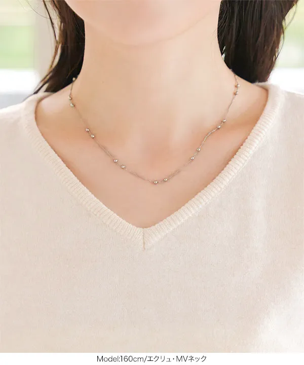 [ M L XL 選べるネック ] メルティベーシックニット [C7211]