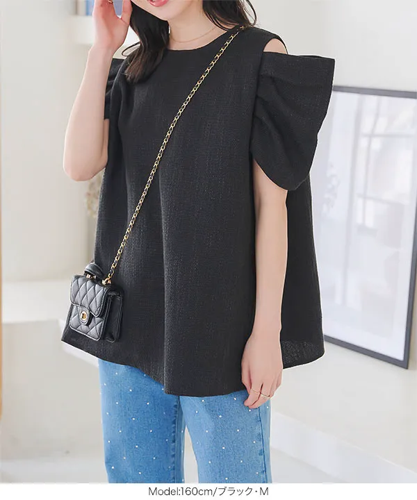 Drawer ツイード トップス 36 drawer ドゥロワー ツイード トップス 36 ネイビー blamink