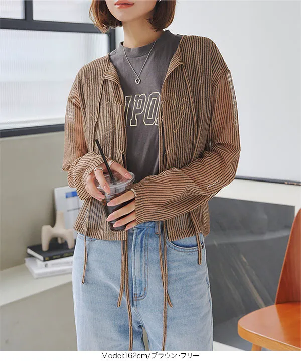 SHEIN EZwear レディース カーディガン プラスサイズ 紫
