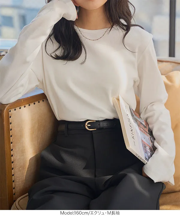 選べる2タイプ × M/L/XLサイズ ] スムースコットンT [C7293