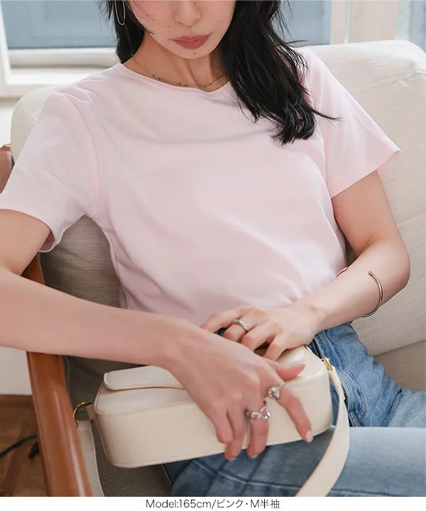 選べる2タイプ × M/L/XLサイズ ] スムースコットンT [C7293