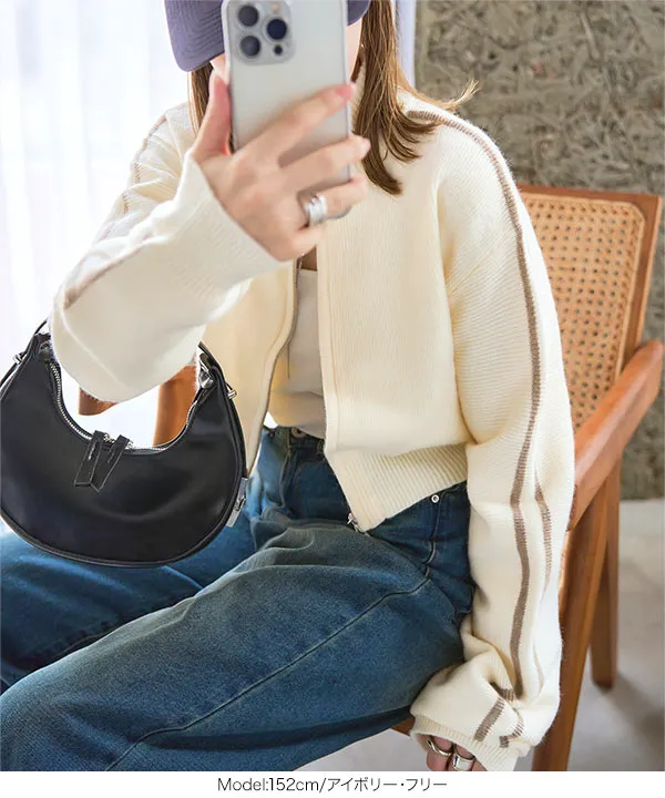 ◆雑誌掲載商品◆セール品◆春夏モデル◆ジップアップ ニットブルゾン ジップニットブルゾン(トップス)｜EPOCA(エポカ)のファッション