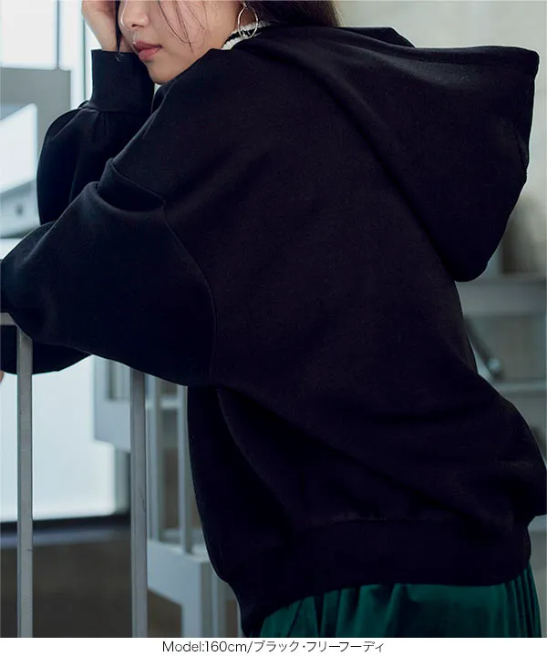 フーディorモックネックプルオーバーダイバートップス [C7344