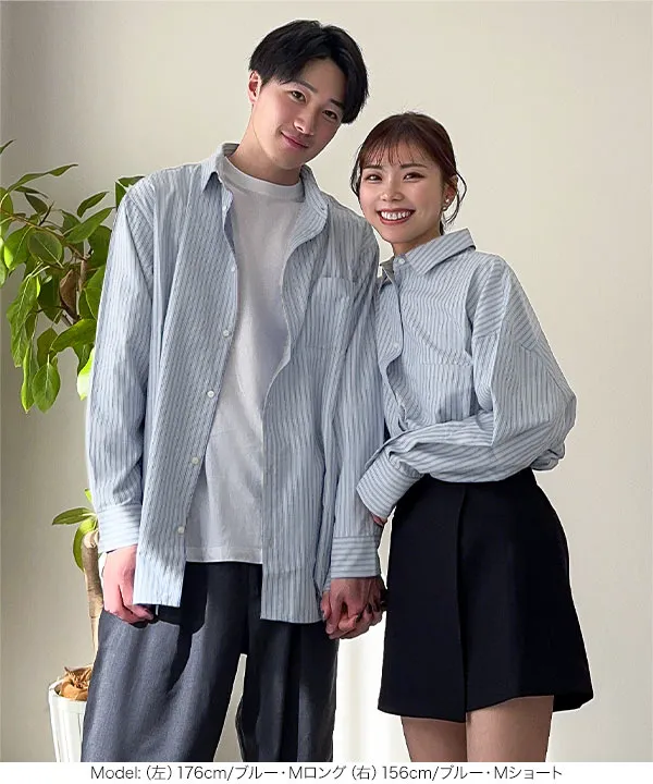 [ kiminaさんコラボ ]選べる2タイプストライプシャツ [C7357] 　