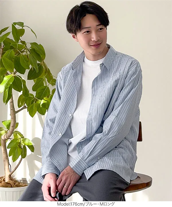 [ kiminaさんコラボ ]選べる2タイプストライプシャツ [C7357] 　