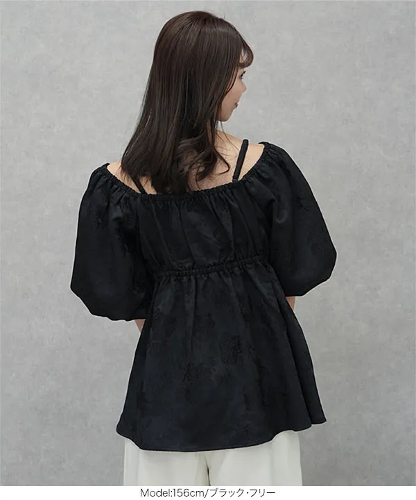 [ kiminaさんコラボ ]ペプラムブラウス [C7358]