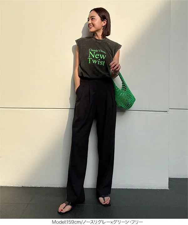 [ 春名亜美さんコラボ ]選べるロゴプリントカットソー [C7359]