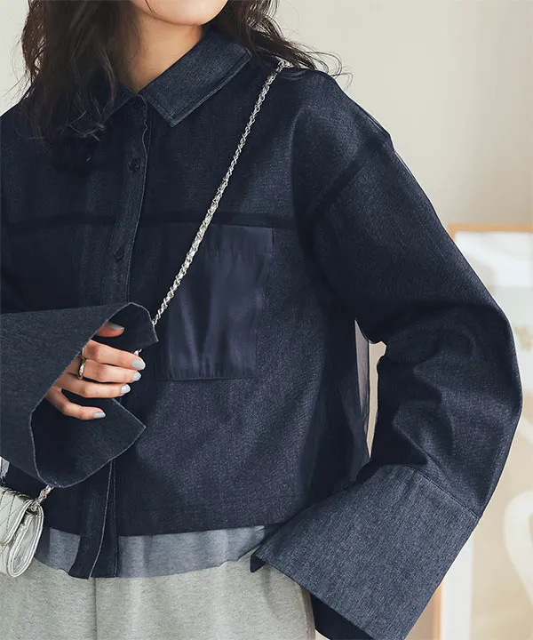 ドレステリア美香コラボデニムシャツ ドレステリア美香コラボデニム