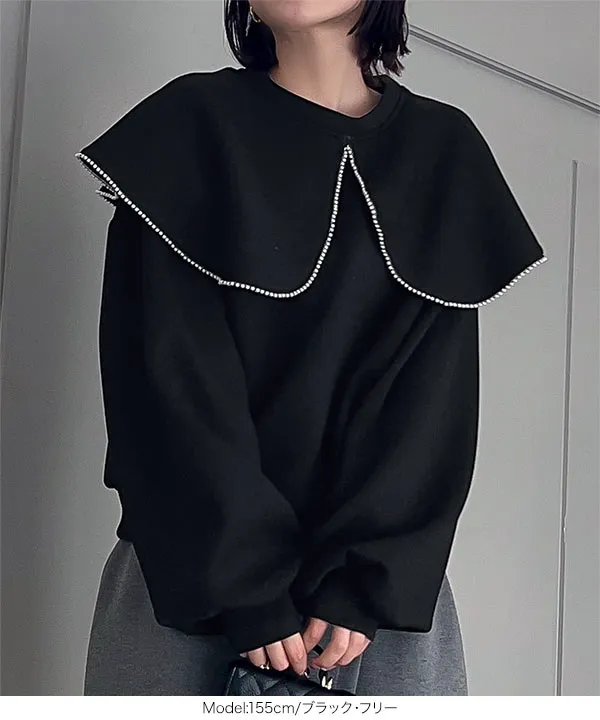 RU様オーダーメイド商品 ダイバー素材パールカラートップス [C7404] - レディースファッション