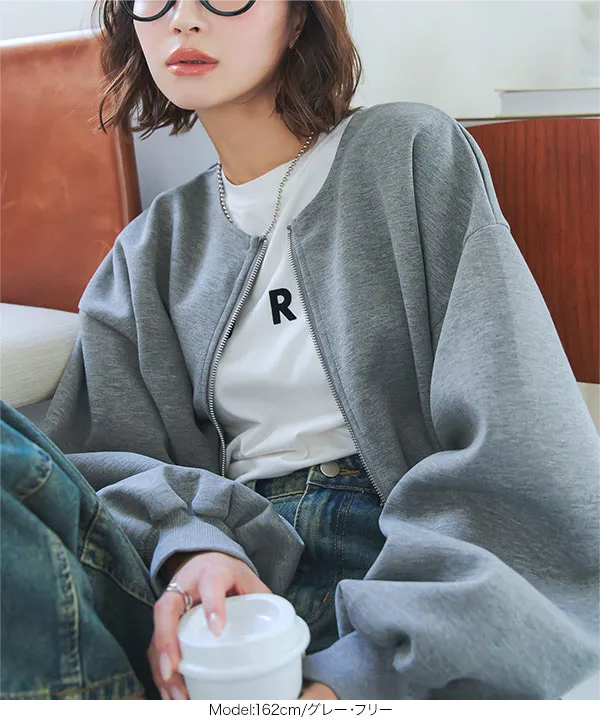 ウエストリブダブルジップダイバーブルゾン [C7416] - レディース