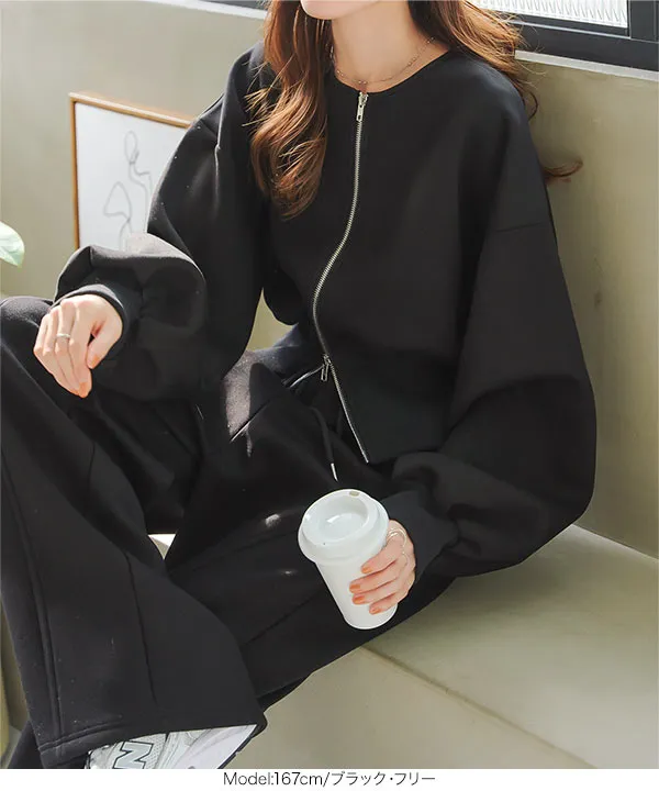 ウエストリブダブルジップダイバーブルゾン [C7416] - レディース