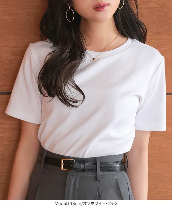 Petitle / プチレ ] 選べる3サイズ ベーシック半袖Tシャツ [C7422