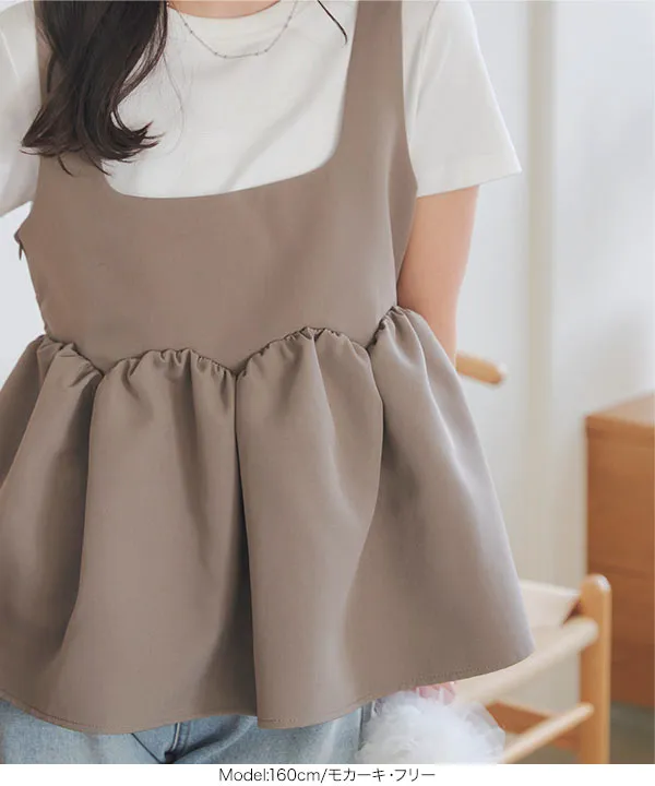 前後2wayチューリップビスチェトップス [C7441] | 大好評につき