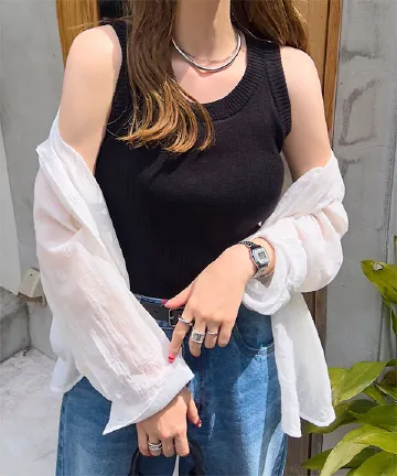 karry アメリカンスリーブ ニットトップス(黒) karry アメリカンスリーブ ニットトップス(黒) 楽天市場