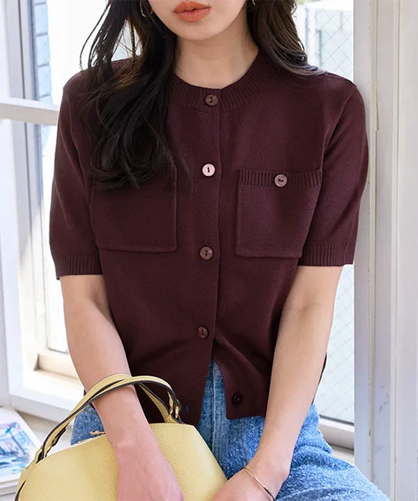 サマーニットカーディガン [C7459] - レディースファッション通販 神戸