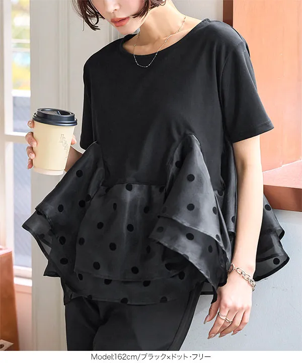 tシャツ バックジップドッキングペプラムプルオーバー レディース バックジップドッキングペプラムプルオーバー Emma Taylor