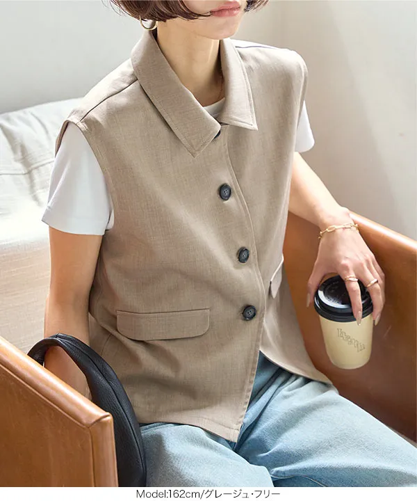 reformed グレー ノースリーブベスト reformed グレー ノースリーブベスト