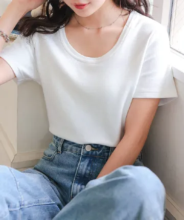 トップス カットソー Tシャツ 夏 春夏 肩出し オフショルダー t