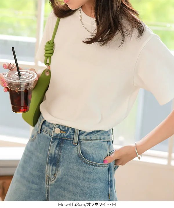 M L XL 選べるサイズ ] 汗染み防止クルーネックTシャツ [C7473