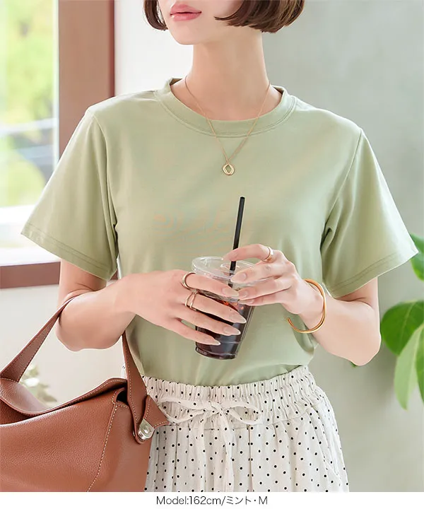 M L XL 選べるサイズ ] 汗染み防止クルーネックTシャツ [C7473