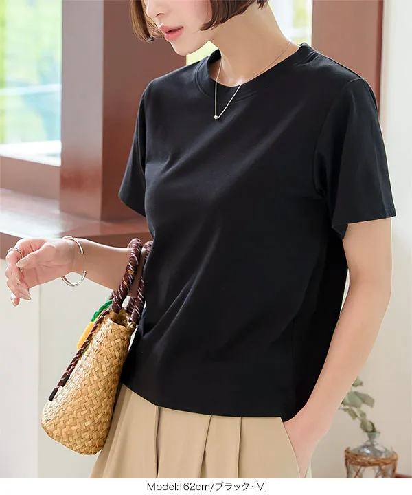 M L XL 選べるサイズ ] 汗染み防止クルーネックTシャツ [C7473