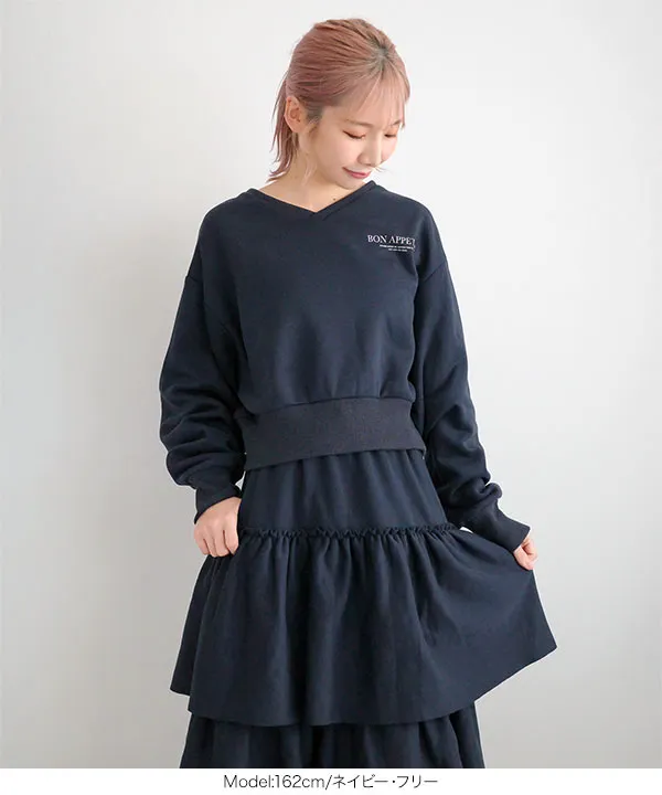 匿名　エンフォルド 裏毛 デコラプルオーバー　ネイビー　38 アソートエンブレム裏毛プルオーバー | [公式]ニコアンド（niko