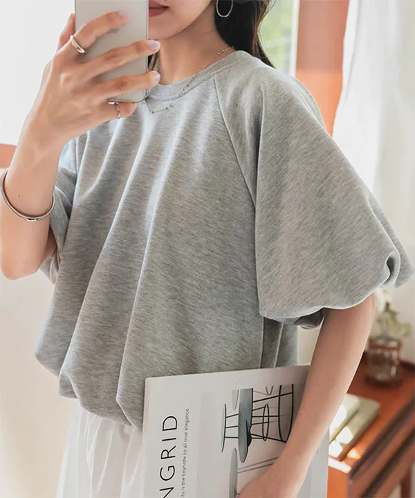 ラグランスウェットバルーントップス [C7502] - レディース