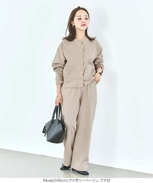 田中亜希子さんコラボ ]選べるサイズ 多ボタンジャージーカーディガン