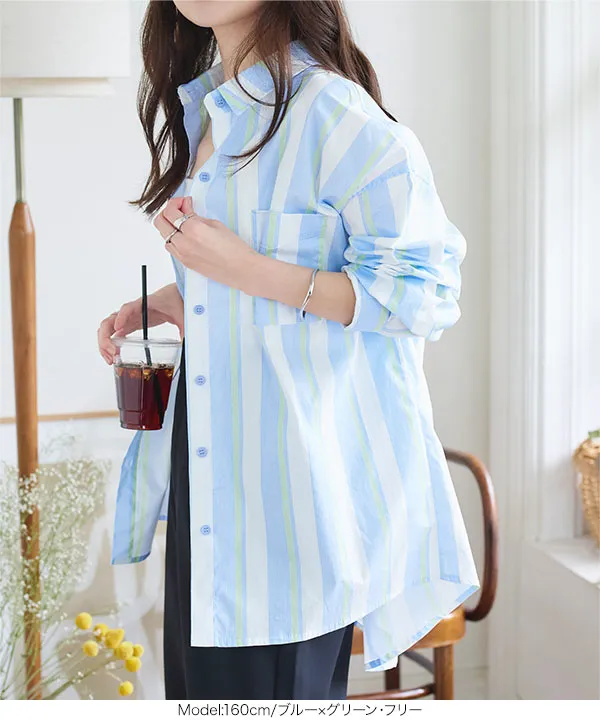 【美品】ヒューマンメイド マルチストライプ ワッペンロゴ ラガーシャツ L相当 マルチストライプシャツ [C7514] - レディースファッション通販 神戸