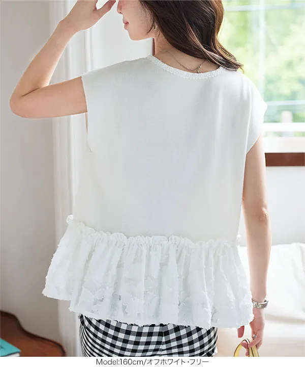 Vネック裾ジャガードドッキングニットブラウス [C7536] - レディースファッション通販 神戸レタス【公式サイト】 theory サマーニット レーヨン ナイロン Sサイズ トップス 長袖