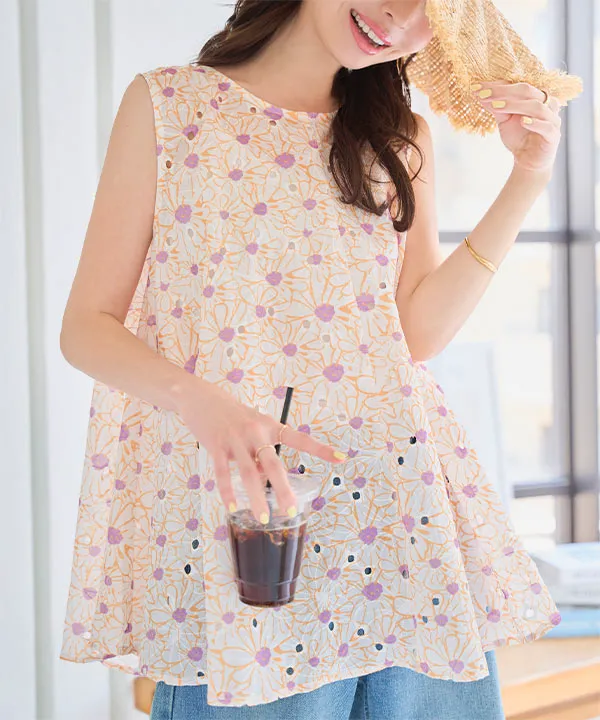 obli バックリボンワンピース オブリ ドレス ブラウス ガール GIRL バックリボンシアーショート丈ブラウス