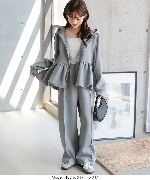 Petitle / プチレ ] ダイバー裾バルーンパーカー [C7565]| 大好評