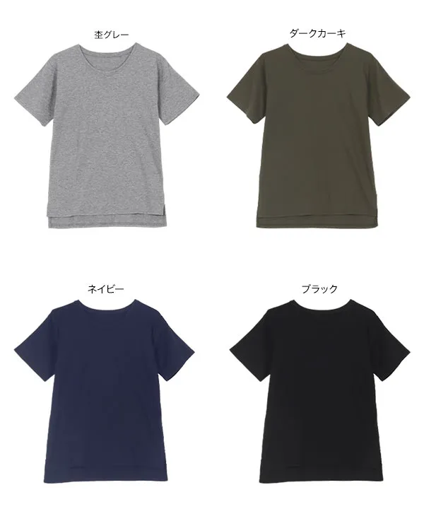 [ M L XL 3L 汗じみ防止＆UVカット ] スタンダードTシャツ [C7574]