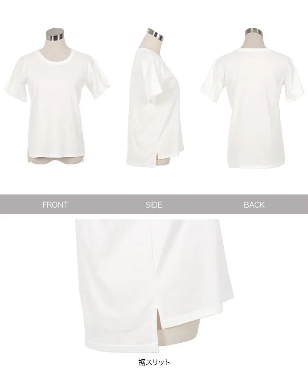 [ M L XL 3L 汗じみ防止＆UVカット ] スタンダードTシャツ [C7574]